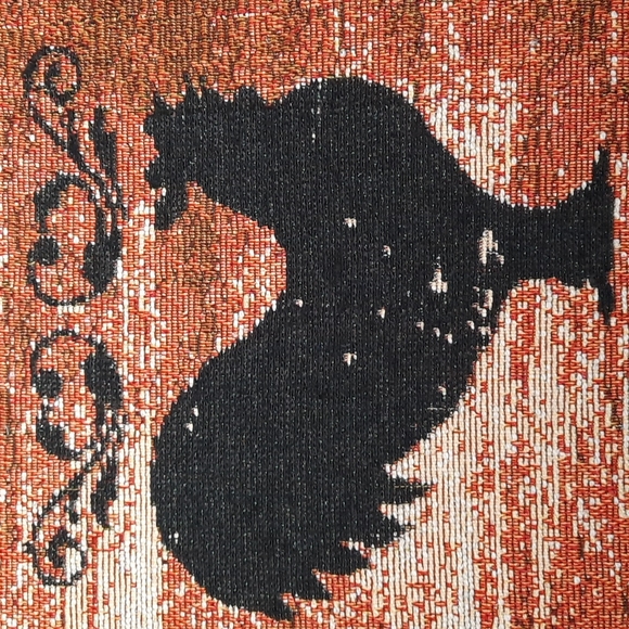 Set 4 Placemats Tablemat Cream Rust Rooster 13" x 19" Washable Farm Fresh Eggs - Picture 2 of 8